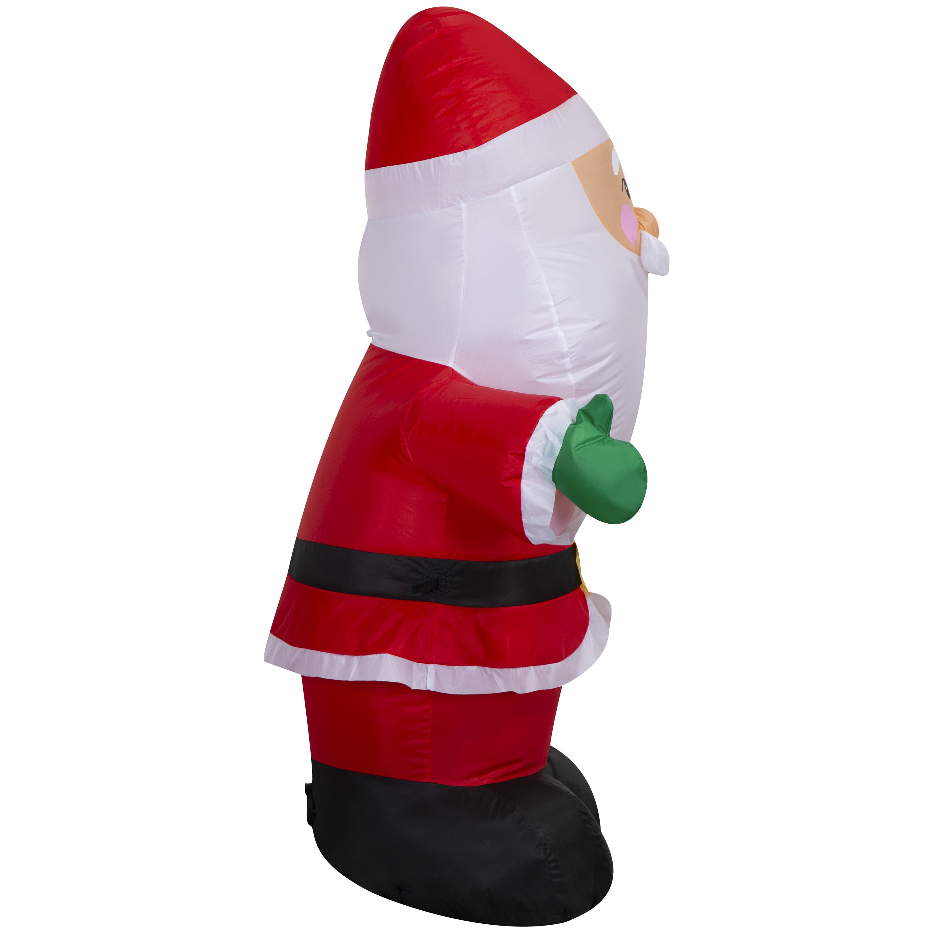 4 ft Santa Christmas Airblown Yard Inflatable, Multicolor, by Holiday Time