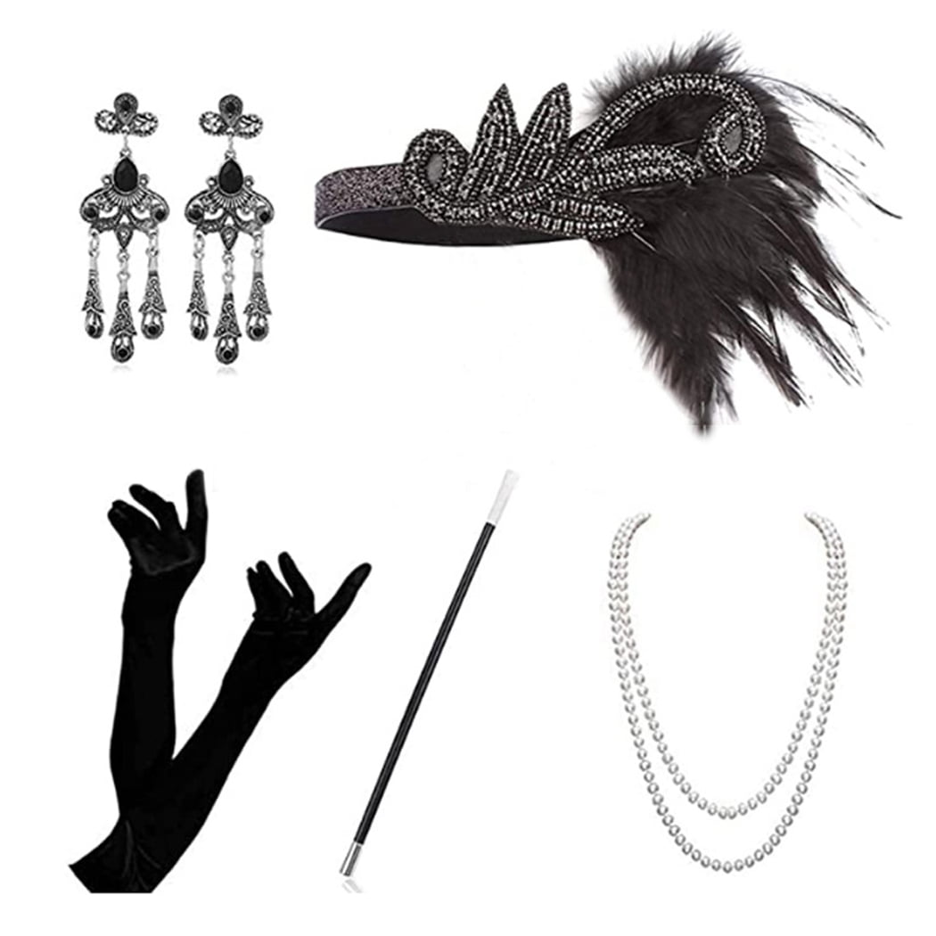 5PCS 1920s Costume Accessories Retro Flapper Costume Accessories for
