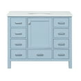 thumbnail image 6 of Horizon 42" Bathroom Vanity with Powder Blue Cabinet and Engineered White Top, 6 of 6
