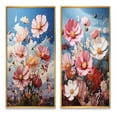 thumbnail image 2 of Designart "Meadow Cosmos Euphony" Meadow Framed Wall Art Set Of 2 - Multi-Color Landscapes Framed Canvas Set For Living Room Decor, 2 of 7