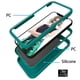 thumbnail image 2 of Funda de silicona + PC para iPhone 13, verde mar oscuro, 2 of 4