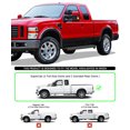 thumbnail image 2 of APS Running Boards 6-inch Black Compatible with Ford F250 F350 Super Duty 1999-2016 Super Cab Stainless Steel (Nerf Bars Side Steps Side Bars), 2 of 6