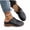 Black, variant on Tbopshirt Wedge Sandals for Women Wide Width Summer Wedge Heels Causal Closed Toe Solid Color Trendy Casual Beach Vacation Slides