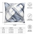 thumbnail image 2 of Multi-Size Linen Sofa Pillow Cover Invisible Zipper Open And Close Strong Use For Sofa Chair Garden Sofa Car Silver Checked Hand-Drawn Sketch_1 16"X16", 2 of 8