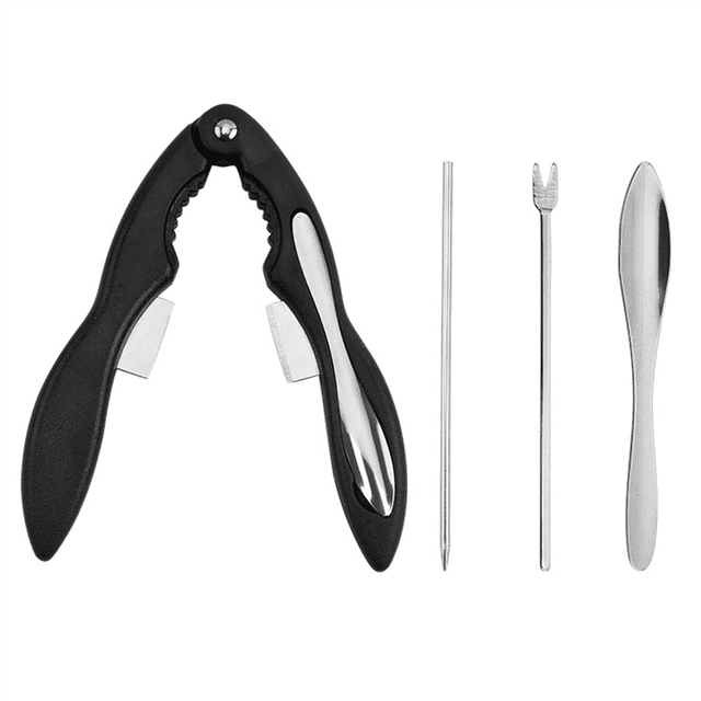 4PCS Crab Crackers and Tools Portable Seafood Crackers and Tools Multifunctional Crab Leg Crackers Tool Kit