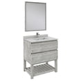 thumbnail image 2 of Fresca Stella 30" Single Bathroom Vanity w/ Open Base & Mirror in sage Gray, 2 of 12