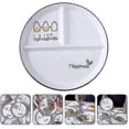 thumbnail image 2 of Ceramic Divided Dinner Plate - Oven-Safe Sectioned Plate for Portion Control & Meal Prep, 2 of 3