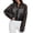Black, variant on Sheer Mesh Cropped Yoga Jacket for Women, Stand Collar Full Zip Closure, Lightweight Breathable Casual Athletic Cover Up, 1 Piece, S-XL
