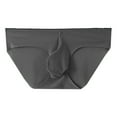 thumbnail image 2 of zeranth Men Briefs Thin Bouncy Breathable Soft Quick-drying Protective Ice Silk U Convex Male Underpants Men Intimate Clothes, 2 of 7