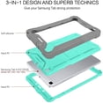 thumbnail image 5 of KIQ Galaxy Tab A 8.0 Case Tablet Case for Kids 8.0 inch 2019 for Samsung Galaxy Tab A T290 T295 T297 [Teal/Grey], 5 of 6