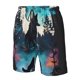 thumbnail image 4 of Balery Artistic Moon Valley Wolf Traje de Baño Estilo Hawaiano para Hombre, Shorts de Secado Rápido con Bolsillos-3X-Large, 4 of 6