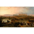 thumbnail image 2 of David Roberts 24x16 Black Ornate Framed Double Matted Museum Art Print Titled: Ruins of the Great Temple at Karnak, Sunset (1845), 2 of 5