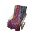 thumbnail image 4 of East Soft Flannel Fleece Throw Blanket, Colorful Blossoms in the Style of Balinese Batik Eastern Traditional Image Print, Cozy Plush for Indoor and Outdoor Use, 50" x 70", Multicolor, by Ambesonne, 4 of 6