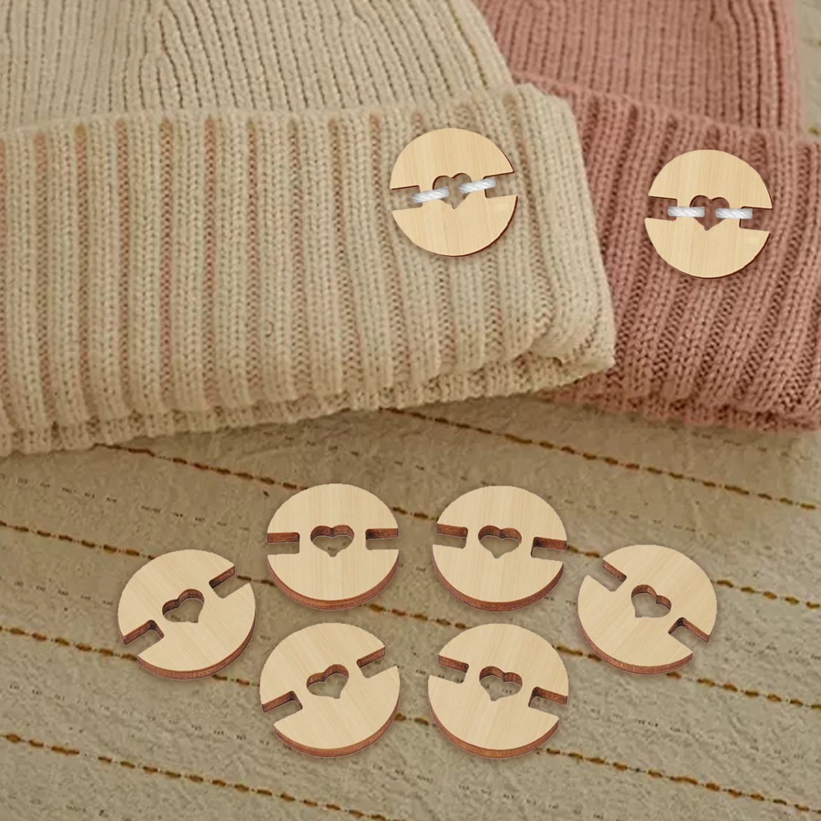 Clearance Handmade buttons under $20,50/60/100 Pcs Buttons For Hats Wooden Handmade Buttons Removable Love Button Crafts Faux Fastener Holder Sewing Clothing Accessories For Knitting Crochet 2PC