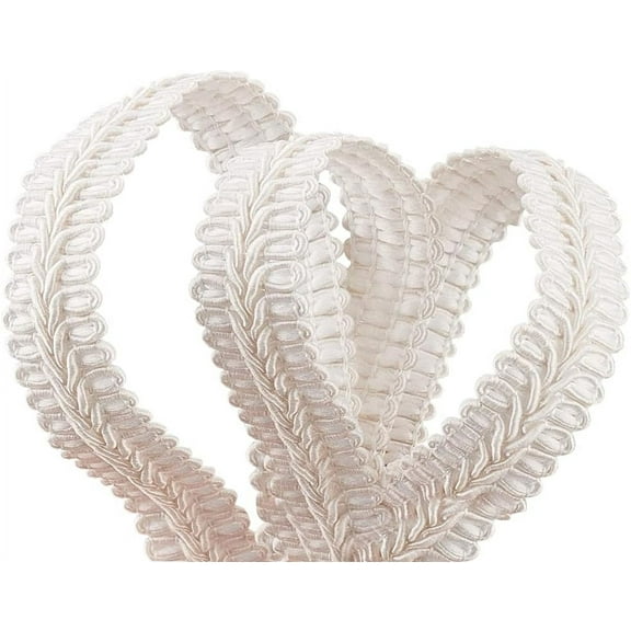 11 Yards 5 8 inch White Braid Trim Polyester Woven Braid Trim Centipede Decorative Gimp Trim Basic Trim