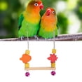 thumbnail image 4 of Swing Stand, Wood Bird Swing Perch Decorative Colorful Chewing Toy  For Lovebirds For Parakeets, 4 of 8
