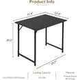 thumbnail image 3 of BestOffice 32 Inch Computer Desk, Home, Modern Simple Style for Home Office Study Writing, Black, 3 of 7