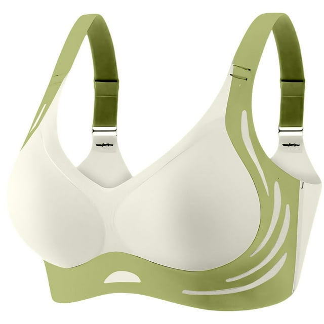Brasieres de Mujer Sujetador Deportivo Inalámbrico para Mujer, de Alta Sujeción, sin Costuras, Cómodo, Talla Grande, para Entrenamiento, Yoga, Correr, Gimnasio, Ropa Deportiva. Mediana