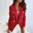 thumbnail image 4 of jjayotai Women's Casual Blazers, Plus Size Long Sleeve Open Front Work Office Fitted Solid Suit Jackets with Pockets, 4 of 9