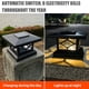 thumbnail image 4 of Lámpara de columnas de luz de poste solar Lámparas de cerca LED solares impermeables para exteriores para jardín y calle, 4 of 7