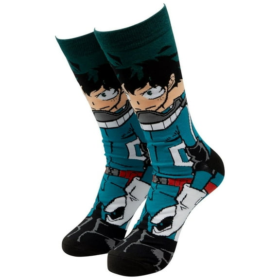 My Hero Academia Anime Character Izuku Casual Crew Socks for Men