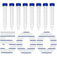 thumbnail image 2 of Centrifuge Tubes Conical-Bottom Flat, PP, 15 mL, Non-Sterile, Cap Color: Blue (QTY. 500) by Sponix BioRx, 2 of 12
