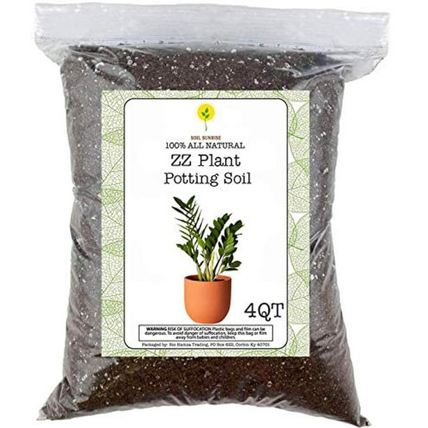 ZZ Plant Planting Soil, Hand Blended All Natural Potting