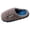 Gray, variant on Unisex ABCDEF Letter Tag Curly Fleece Mule Slippers, Color Block Fluffy Closed Toe House Slippers, Wavy Thick Non-Slip Sole Warm Indoor Bedroom Slippers for Men Women