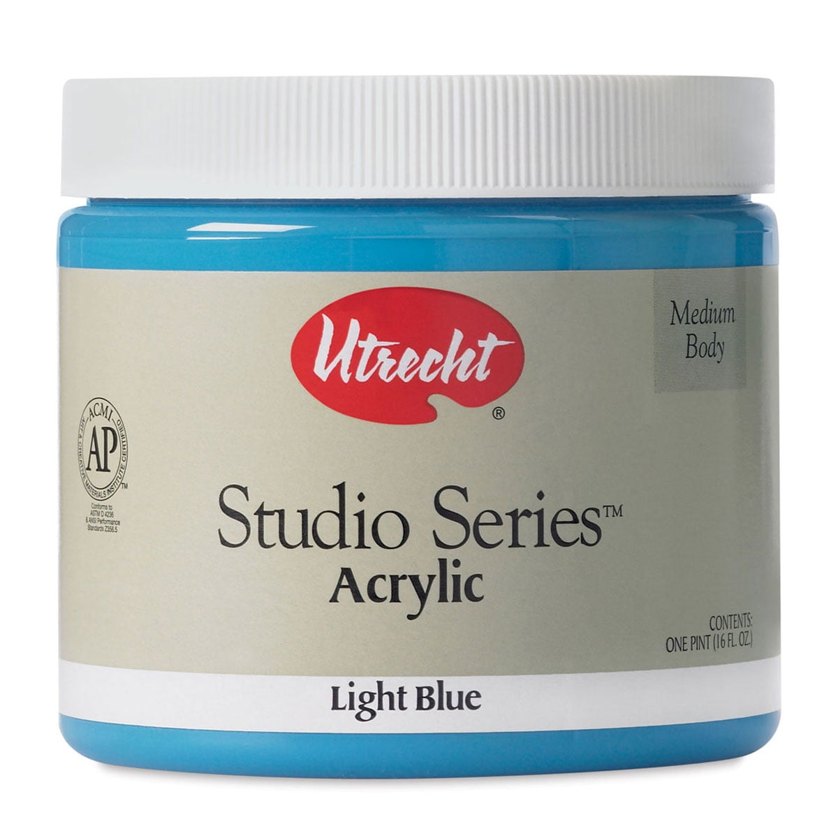 Utrecht Studio Series Acrylic Paint Light Blue, Pint