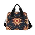 thumbnail image 2 of Lunch Bag Portable Crossbody Meal Bag Cooler Bag Insulated Lunch Bag Food Bag Handheld & Crossbody Design Cartoon Sun Seamless, 2 of 6