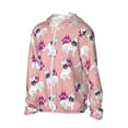thumbnail image 2 of Pofeuu Bulldog Print Sun Protection Outdoor Lightweight Full Zip UV Cooling Hoodie Long Sleeve Summer Clothing for Outdoor Hiking-Large, 2 of 5