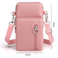 thumbnail image 2 of Cartera pequeña tipo bandolera para teléfono, bolso de mujer tipo bandolera, bolso de hombro para teléfono móvil, minicartera con correa para el hombro, 2 of 5
