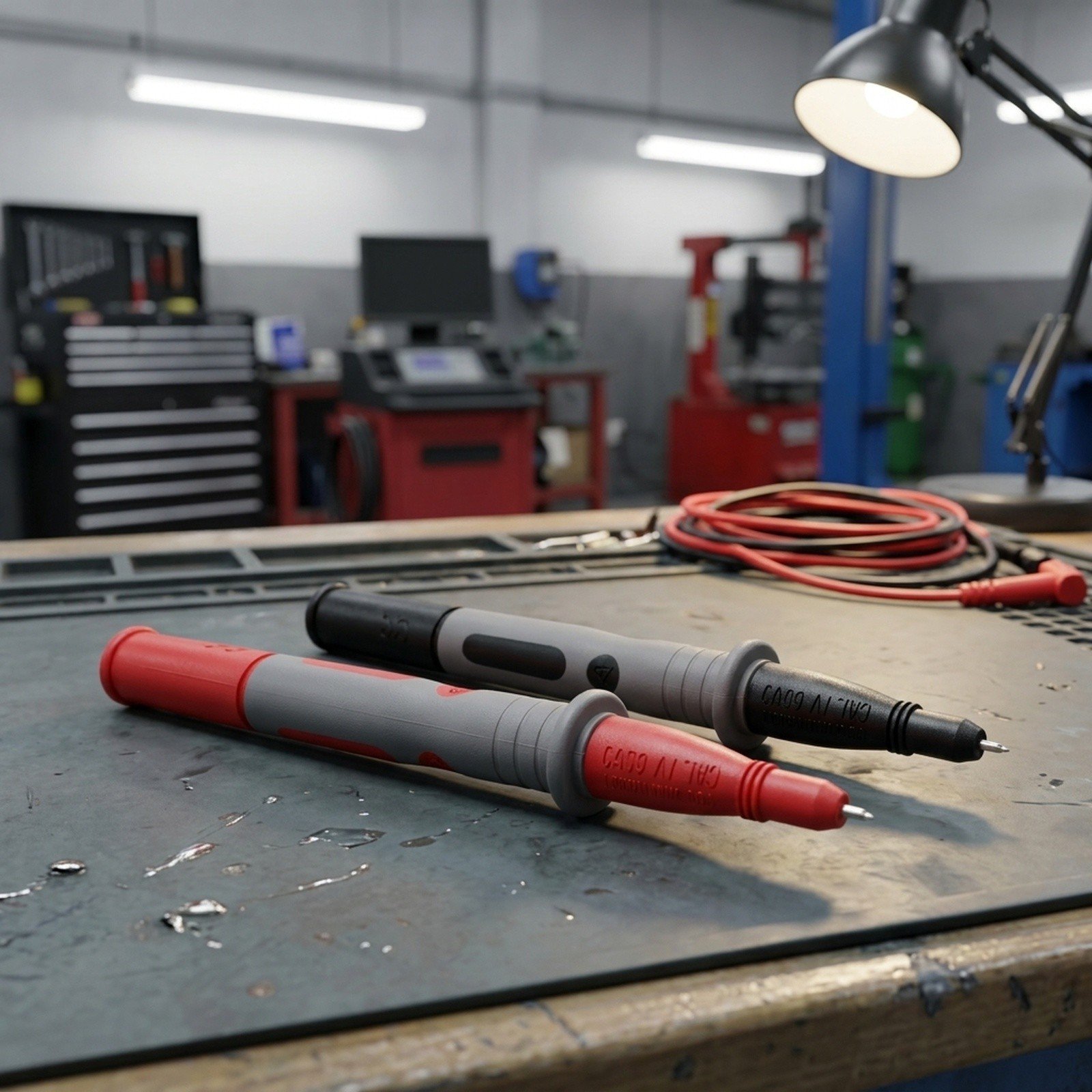 Multimeter test kit for automotive electrical and electronic component testing