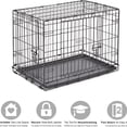 thumbnail image 3 of Pets 30-Inch New World Crate for Medium Breeds, 21-40 lbs, Double Door Folding Dog Crate, Leak-Proof Tray & Secure Latches, Portable, Durable & Easy to Assemble, 3 of 6