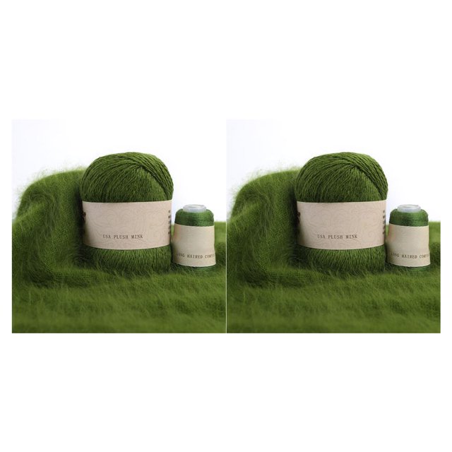 Cateissary Juego de ovillos de lana para tejer de 50g y 20g, suéteres para bebés, Kit de hilo de ganchillo tejido a mano, accesorio de costura Type2 NO2