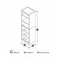thumbnail image 2 of Nebula by Bestar 25" Storage Unit with Door & Drawers, 2 of 3