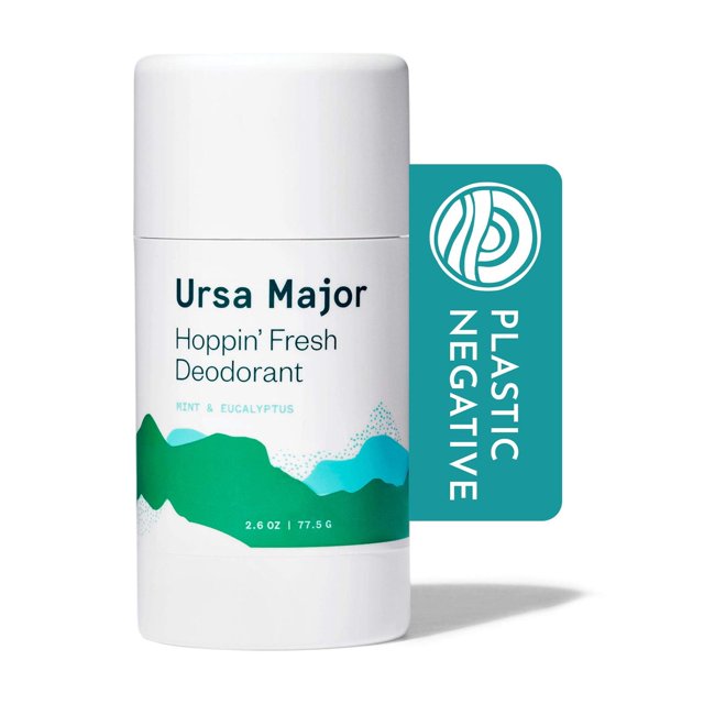 Desodorante fresco Ursa Major Hoppin' | Natural, sin aluminio, no tóxico, sin crueldad | Formulado para hombres y mujeres | 2,6 onzas
