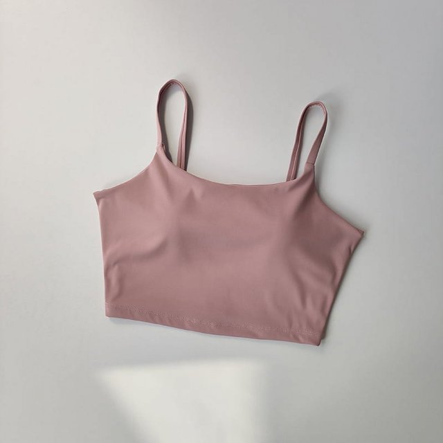 Sujetador deportivo transpirable para mujer, Top deportivo con realce, sujetador fijo con almohadilla para Yoga, ropa interior, Tops deportivos para correr, chaleco, ropa de gimnasio