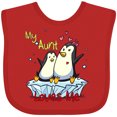 thumbnail image 3 of Inktastic My Aunt Loves Me Penguin Boys or Girls Baby Bib, 3 of 4