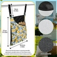 thumbnail image 6 of ZIATUBLE Lemon Clothes Pins with Bag Floral Storage Bag Clothespin 2 Pcs Abrasion Resistant Hanging Pantry Organizer for Storage Bags Large Capacity Hanging Clothes Pins Bag Holder Outdoor, 6 of 7