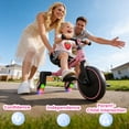 thumbnail image 6 of ‌JoyStone 3-in-1 Toddler Drifting Tricycle for Ages 1-5 Years, Kids Trike with Adjustable Handlebar & Colorful Lighting, Baby Balance Bike Ride-on Toys Gift for Boys Girls, Pink, 6 of 13