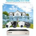 thumbnail image 5 of ZOSI H.265+ 8CH 1080P High Definition Hybrid 4-in-1 HD TVI DVR Video Recorder CCTV Network Motion Detection For Surveillance Security Camera System，NO Hard drive, 5 of 10