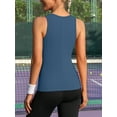 thumbnail image 2 of ANFERRY Ribbed Workout Tank Tops for Women Seamless Full Length Athletic Camisole with Built in Bra, 2 of 7