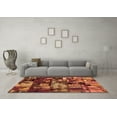 thumbnail image 3 of Ahgly Company Indoor Rectangle Patchwork Orange Transitional Area Rugs, 7' x 9', 3 of 4
