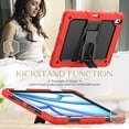 thumbnail image 2 of FJLBDE Case for iPad Air 13 inch (2026 M4/2025 M3/2024 M2), Rugged Shockproof Tablet Cases Cover with Kickstand Shoulder Strap, Red, 2 of 7