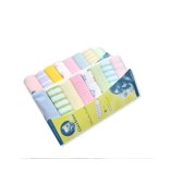 Sprifallbaby Soft Infant Newborn Small Towels 8 Pieces Pure Cotton Face Towels with Patterns and Stripes