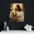 thumbnail image 5 of ONETECH Golden Retriever Canvas Wall Art Painting, Dog drawing, Jesus painting, In God arms, Portrait Canvas Prints, Dog Picture Artwork Modern Gallery Room Wall Décor, 5 of 5