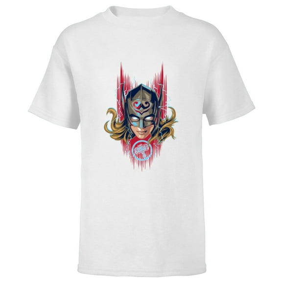 Marvel Thor: Love and Thunder Mighty Thor - Short Sleeve T-Shirt for Kids - Customized-White
