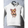 thumbnail image 3 of Happy Smiley Deer Hoodie Toddler -Image by Shutterstock,  4 Toddler, 3 of 4