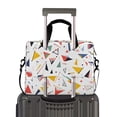 thumbnail image 2 of FORMRS 16" Laptop Bag Carrying Sleeve Case with Handle Travel Shoulder Briefcase, White Triangles, 2 of 8